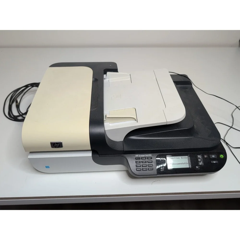 HP ScanJet N6350 Flatbed ADF Duplex CCD USB Ethernet Network